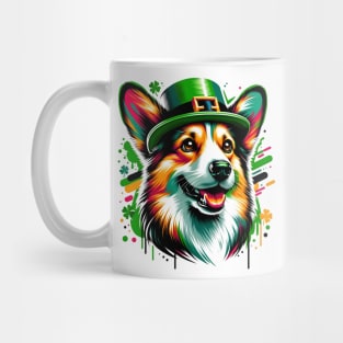 Cardigan Welsh Corgi in Saint Patrick's Day Festivity Mug